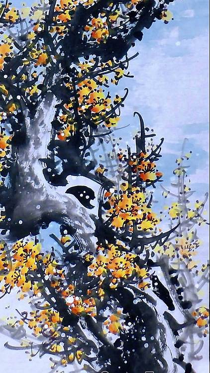 高晓林 （5329）国家一级美术师，江苏省美协会员《梅开五福纳吉祥》