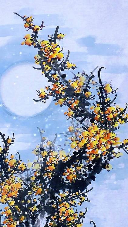 高晓林 （5329）国家一级美术师，江苏省美协会员《梅开五福纳吉祥》