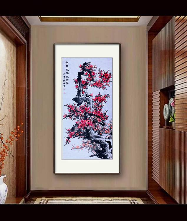 高晓林 （5331）国家一级美术师，江苏省美协会员《梅开五福送太平》