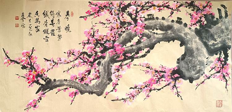 山东省美协会员 闫友会 春晓