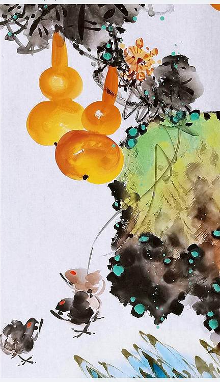 高晓林 (5345)国家一级美术师,江苏省美协会员,玄关画《福禄图可