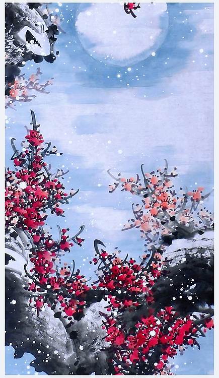 高晓林 （5346）国家一级美术师，江苏省美协会员，四尺中堂玄关画