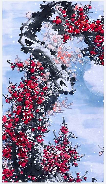 高晓林 （5346）国家一级美术师，江苏省美协会员，四尺中堂玄关画