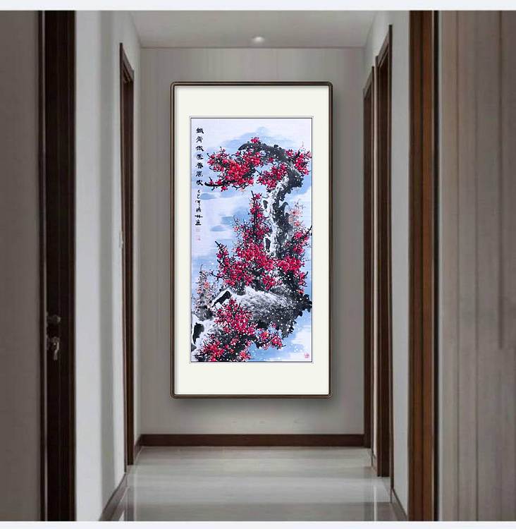 高晓林 （5346）国家一级美术师，江苏省美协会员，四尺中堂玄关画