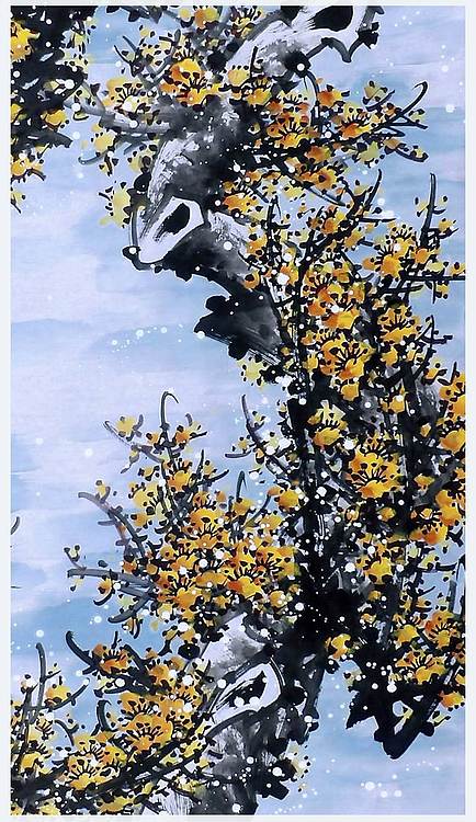 高晓林 （5347）国家一级美术师，江苏省美协会员，四尺中堂玄关画