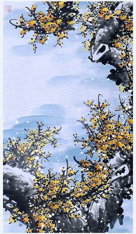 高晓林 （5347）国家一级美术师，江苏省美协会员，四尺中堂玄关画