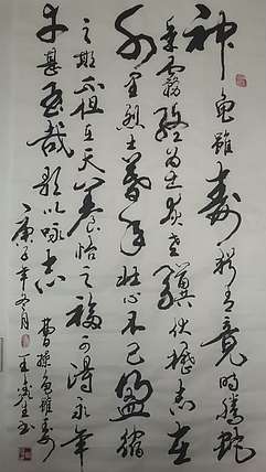 王鑫生 书法 中华当代杰出功勋艺术家 神龟虽寿