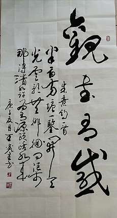 王鑫生 书法 中华当代杰出功勋艺术家 观书有感