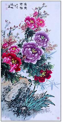 高晓林 （5355）国家一级美术师，江苏省美协会员《富贵吉祥》