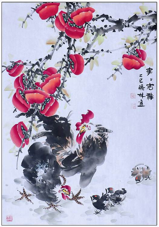 高晓林 （5354）国家一级美术师，江苏省美协会员《事事吉祥》