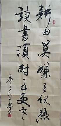 王鑫生 书法 中华当代杰出功勋艺术家 耕田读书