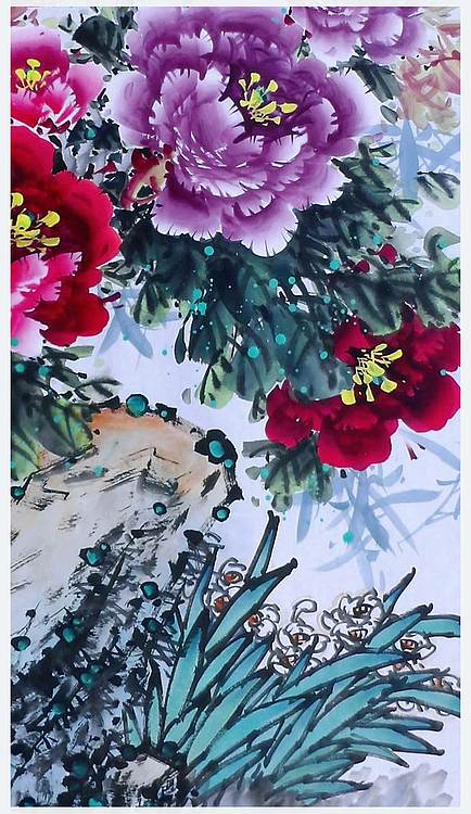 高晓林 （5355）国家一级美术师，江苏省美协会员《富贵吉祥》