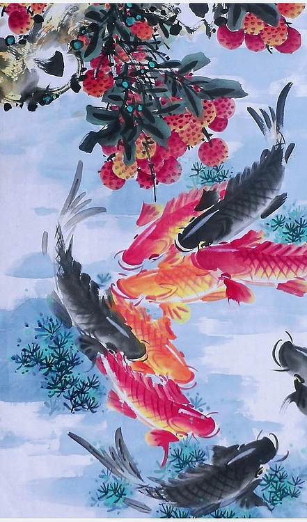 高晓林 （5359）国家一级美术师，江苏省美协会员《连年有余》