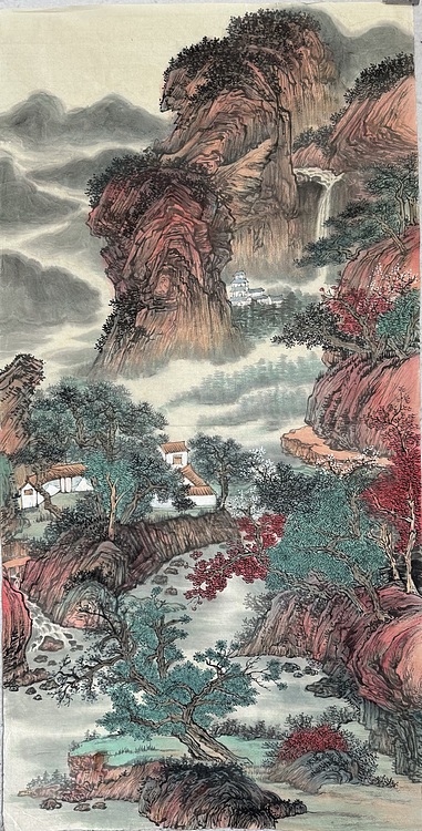 刘伶伶 溪山秋色