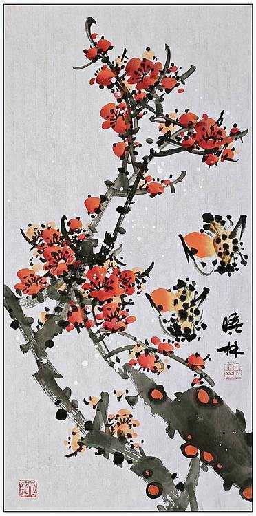 高晓林 （5361）国家一级美术师，江苏省美协会员《花开四季》组图​