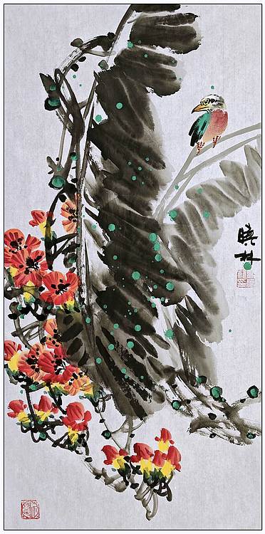 高晓林 （5361）国家一级美术师，江苏省美协会员《花开四季》组图​