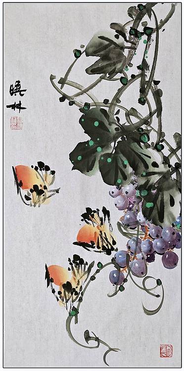 高晓林 （5361）国家一级美术师，江苏省美协会员《花开四季》组图​