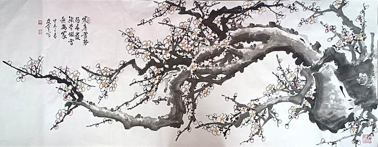山东省美协会员 闫友会 寒香蓄势待春发