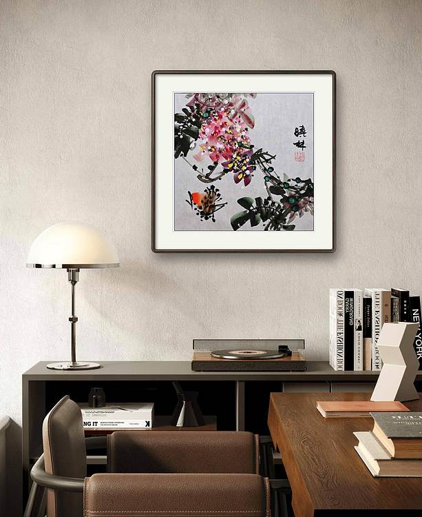 高晓林 (5363)国家一级美术师,江苏省美协会员,三联方花鸟小品