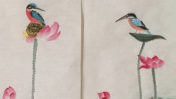 范彩君 德州市美协会员，家和业兴四条屏