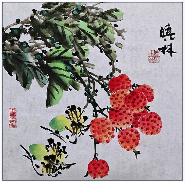 高晓林 (5368)国家一级美术师,江苏省美协会员,花鸟斗方