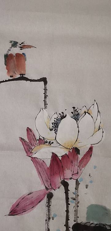 清荷 霍春阳学生       樊华      心似莲花开