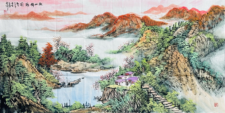 苏州市美协会员 实力派山水画家 陆雪峰