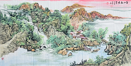 苏州市美协会员 实力派山水画家 陆雪峰