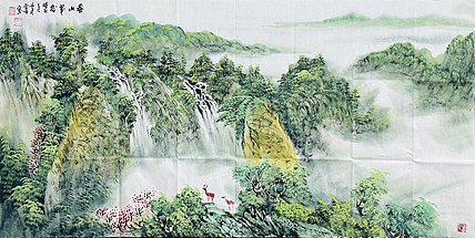 苏州市美协会员 实力派山水画家 陆雪峰