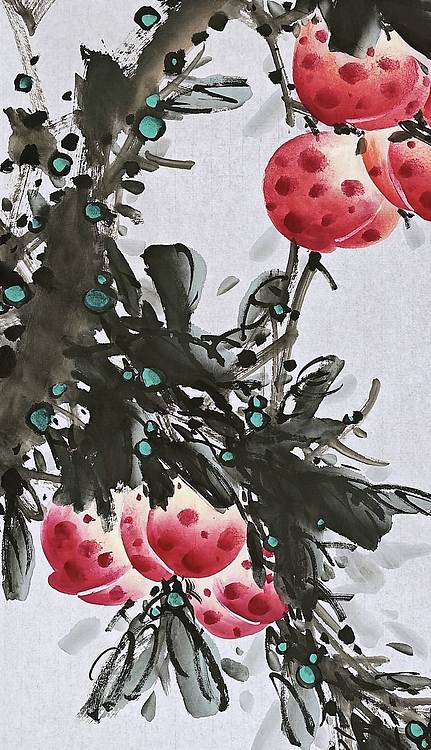 高晓林 （5379）国家一级美术师，江苏省美协会员《长寿图》