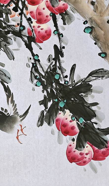 高晓林 （5381）国家一级美术师，江苏省美协会员《长寿图》