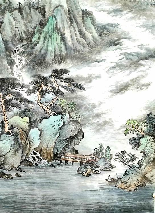 职业书画家 于恩沛 山光悦云岫