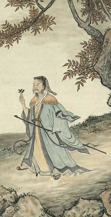 佘世忠 东篱高士图