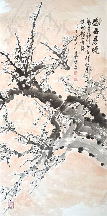 山东省美协会员 闫友会 盛世春晓