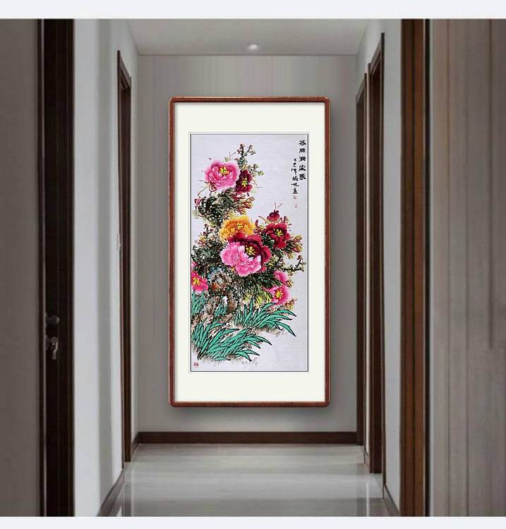 高晓林 （5390）国家一级美术师，江苏省美协会员，四尺中堂玄关画