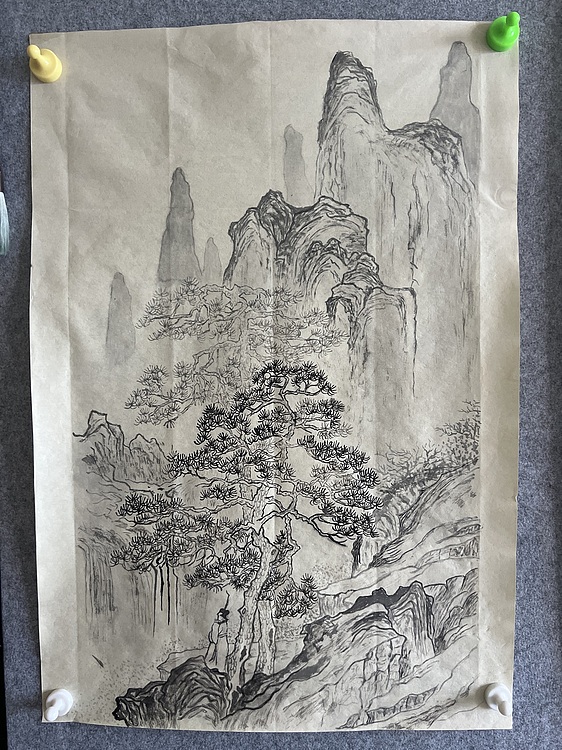 王木兰 飞瀑漱苍崖