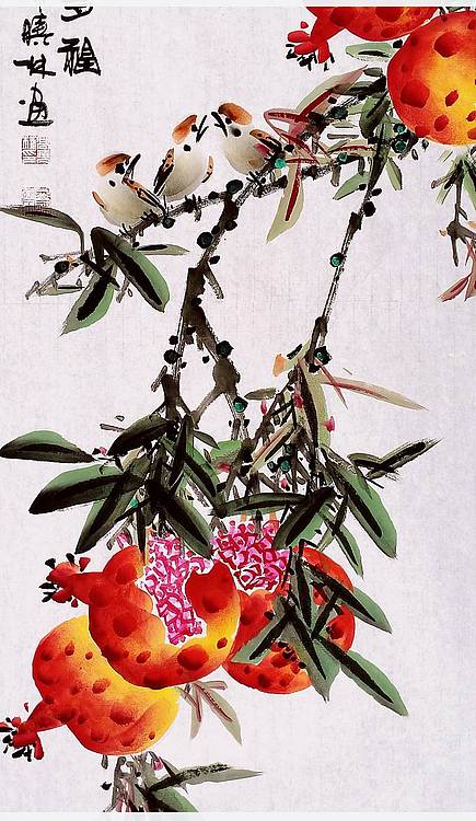 高晓林 （5392）国家一级美术师，江苏省美协会员《多子多福》