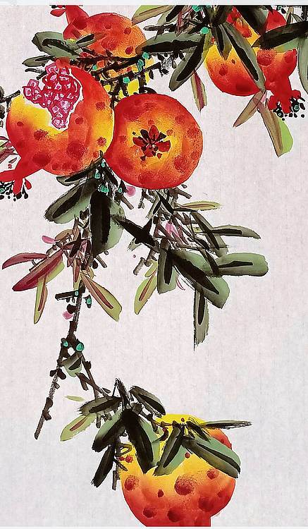 高晓林 （5391）国家一级美术师，江苏省美协会员《福籽满盈》