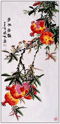 高晓林 （5392）国家一级美术师，江苏省美协会员《多子多福》