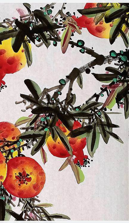 高晓林 （5391）国家一级美术师，江苏省美协会员《福籽满盈》