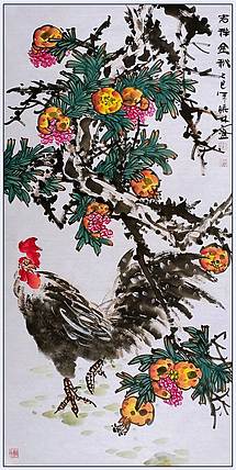 高晓林 （5403）国家一级美术师，江苏省美协会员《吉祥金秋》