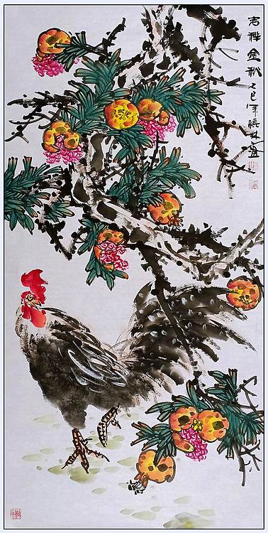 高晓林 (5403)国家一级美术师,江苏省美协会员《吉祥金秋》