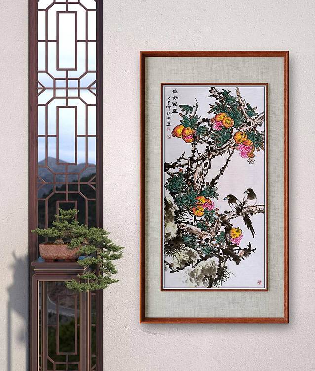 高晓林 （5401）国家一级美术师，江苏省美协会员《福籽满盈》