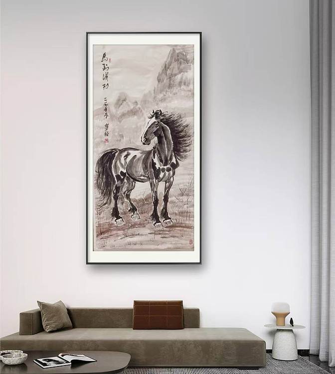 职业书画家 孟红 《马到成功》