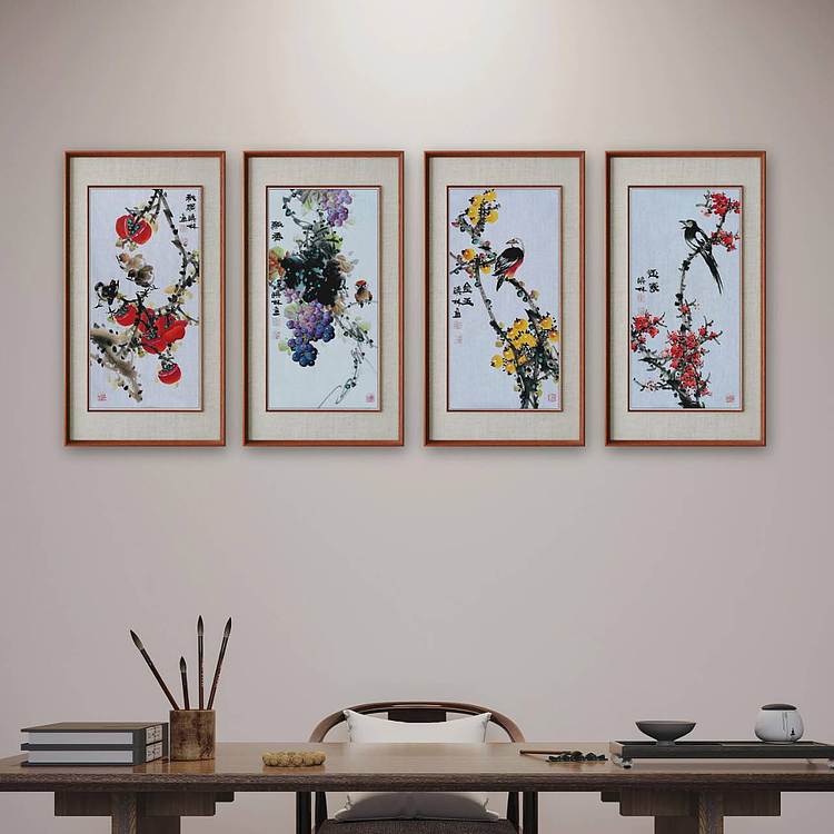 高晓林 （5414）国家一级美术师，江苏省美协会员，春华秋实