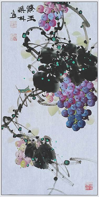 高晓林 （5413）国家一级美术师，江苏省美协会员，硕果飘香