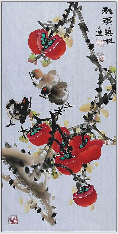 高晓林 （5414）国家一级美术师，江苏省美协会员，春华秋实