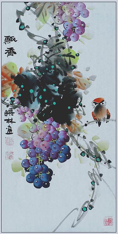 高晓林 （5414）国家一级美术师，江苏省美协会员，春华秋实