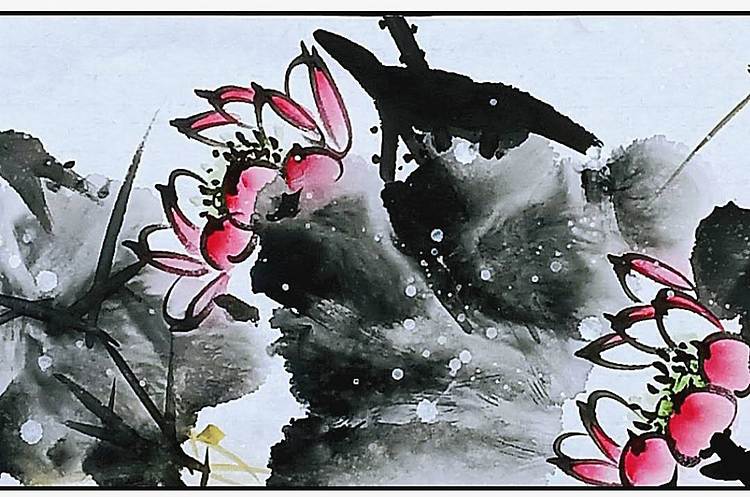 高晓林 (5412)国家一级美术师,江苏省美协会员,大幅长卷荷韵图