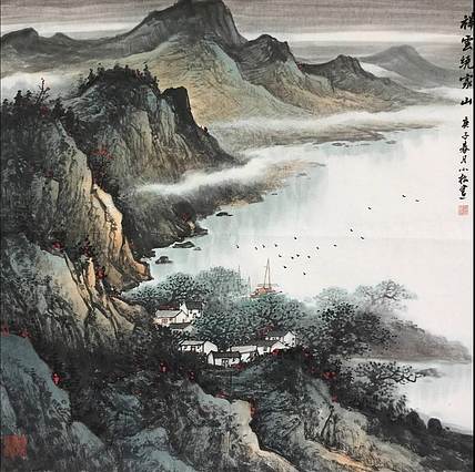 荣小松  祥云绕家山